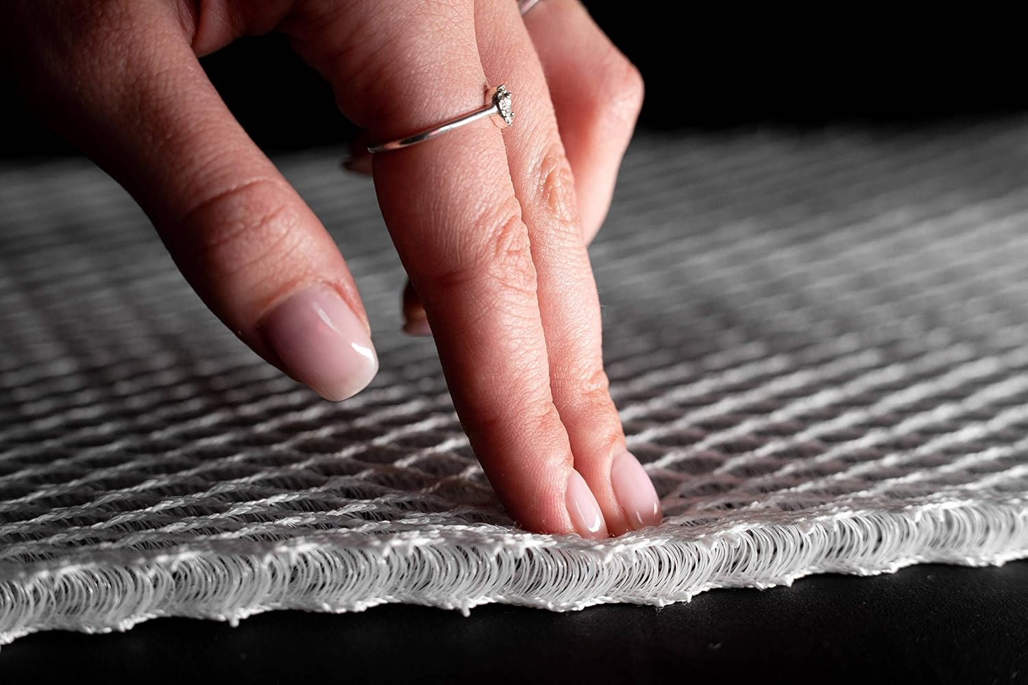 Detalle de matnext Airflow 10mm matrasonderlegger, 3D-net, 170 x 200 cm