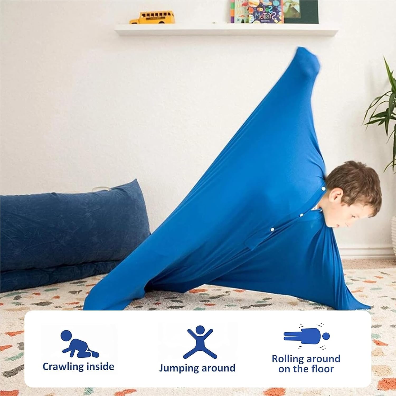 Detalle de JiaYouLC Sensory Stretchy Body Sock Full-Body Wrap