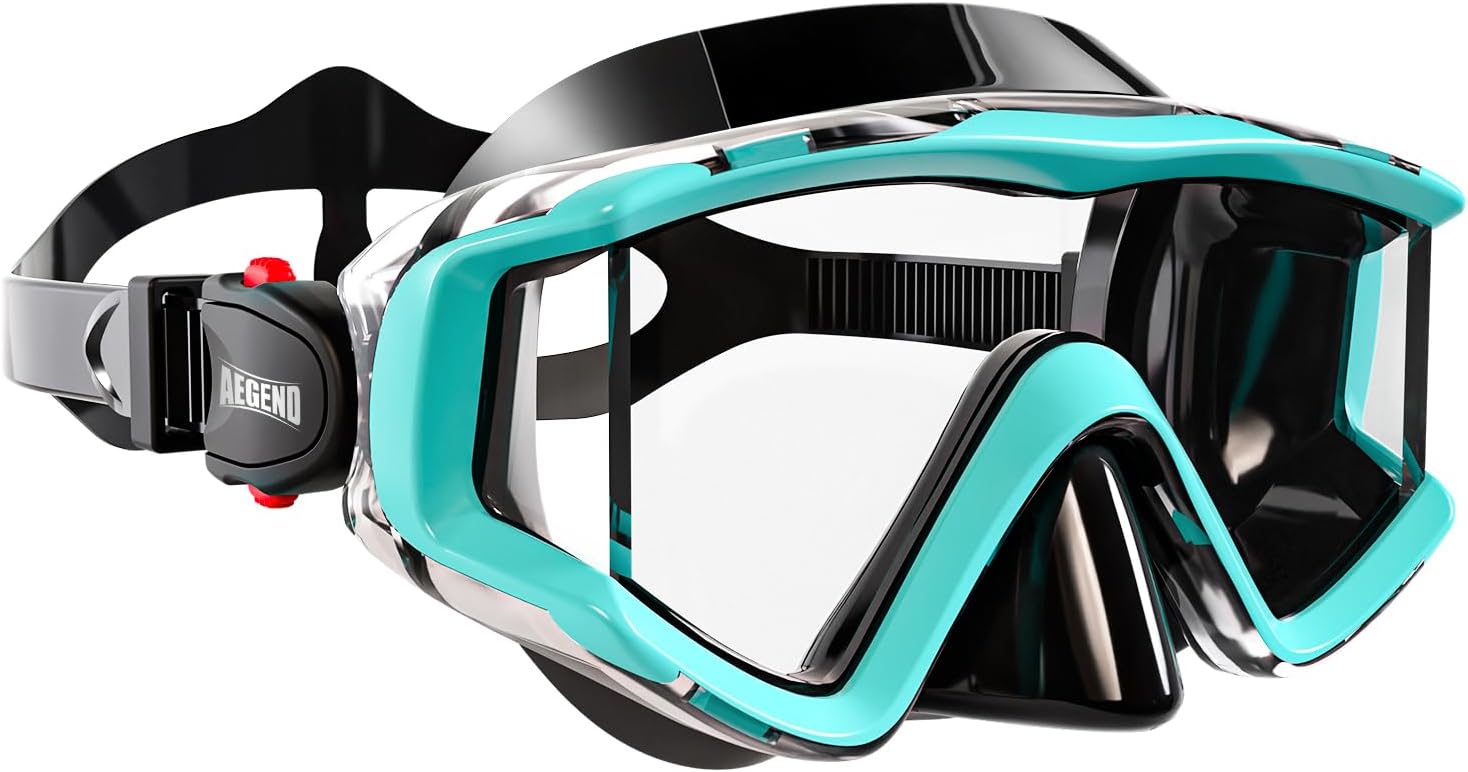 Detalle de Aegend Swim Goggles for Adults and Kids — 220° Panoramic View, Anti-Fog, UV Protection