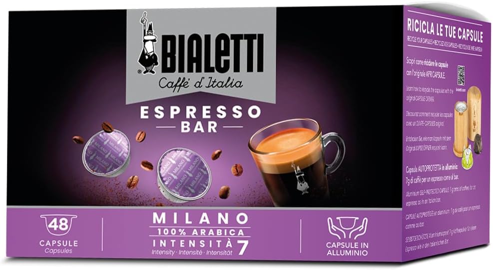 Thumbnail 6 de Bialetti Caffè d'Italia Napoli Intensità 10 – Box 48 Capsule, Alluminio, Compatibili con Macchine Bialetti