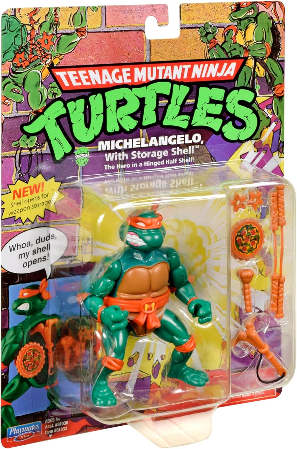 Thumbnail 4 de Michelangelo des Tortues Ninja – Figurine articulée 10 cm, collection classique