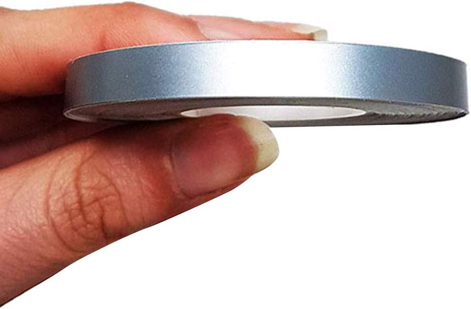 Detalle de 4R Quattroerre.it 10479 Trim Stripes Strisce Adesive per Auto, Argento, 7 mm x 10 mt