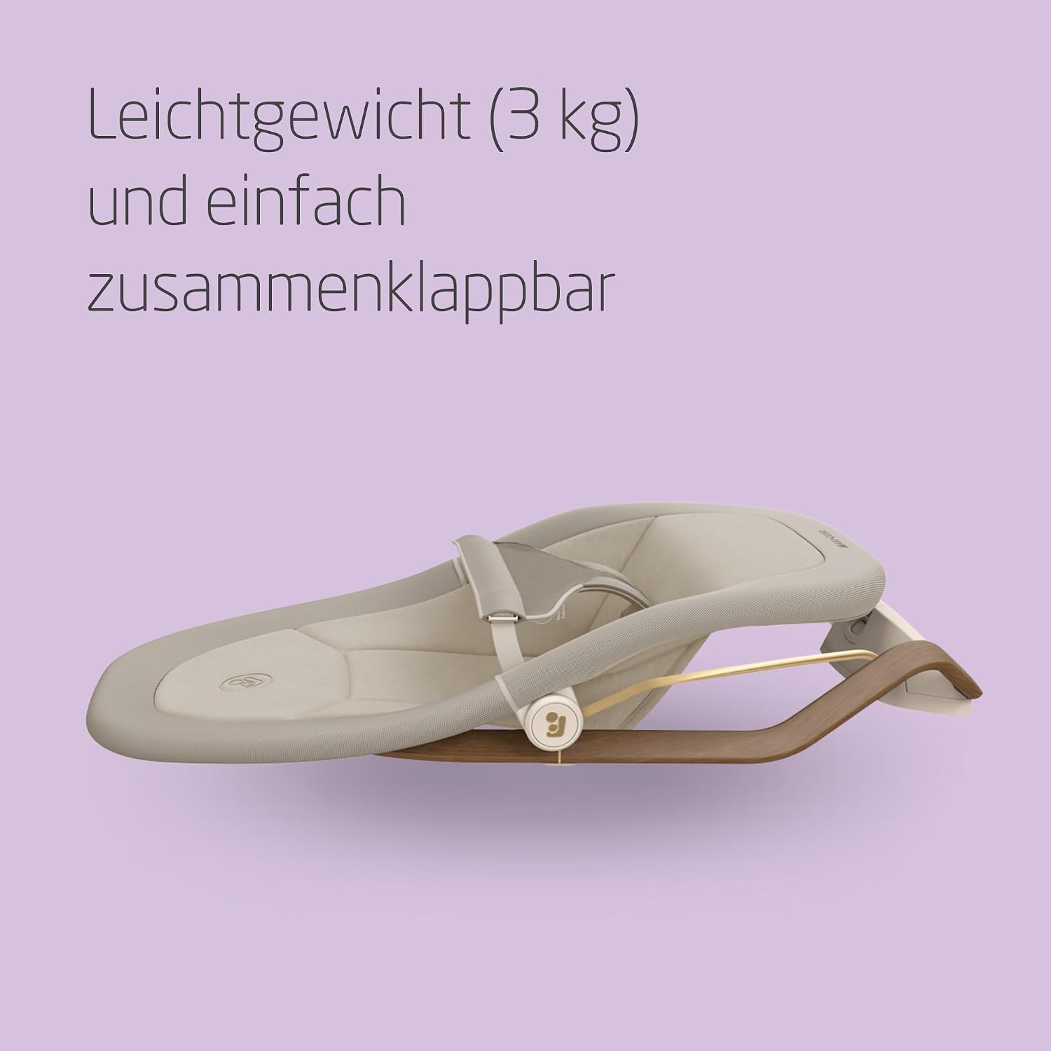 Detalle de Maxi-Cosi Dove Babywippe – leichte, zusammenklappbare Schaukel für 0–15 kg