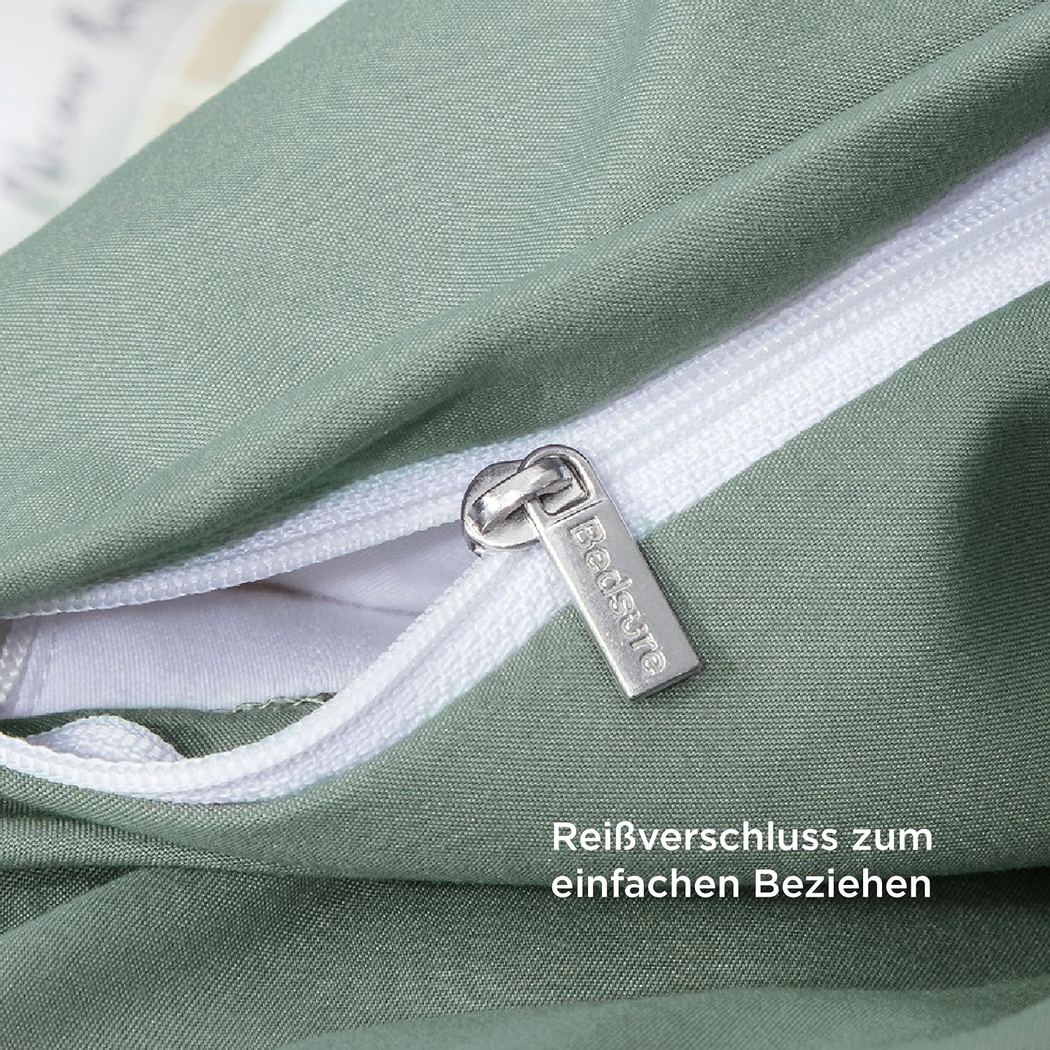 Thumbnail 4 de BEDSURE Bettwäsche 135x200 4‑teilig Salbeigrün