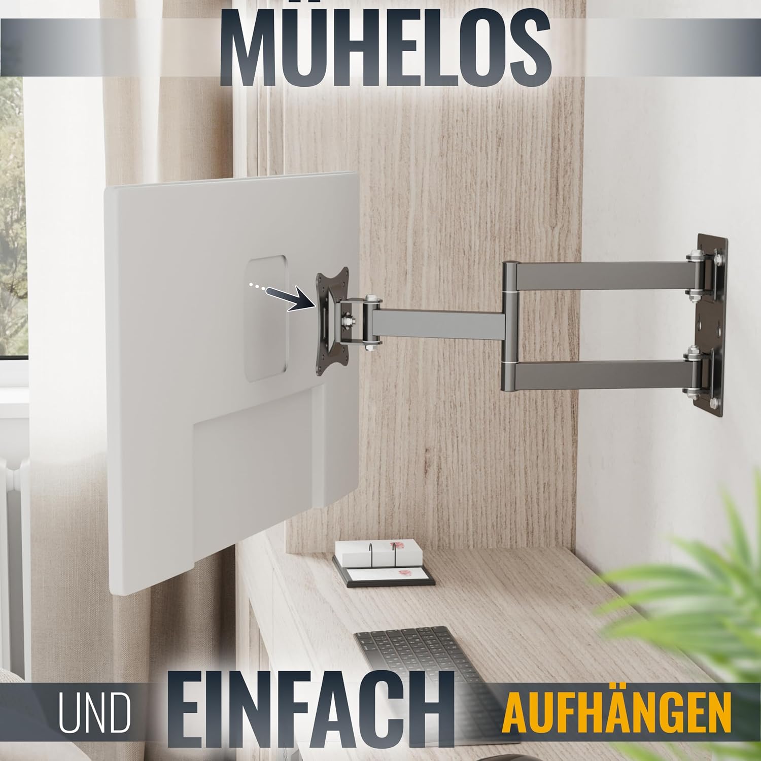 Detalle 2 de RICOO S2911 Monitorhalterung 13–34 Zoll