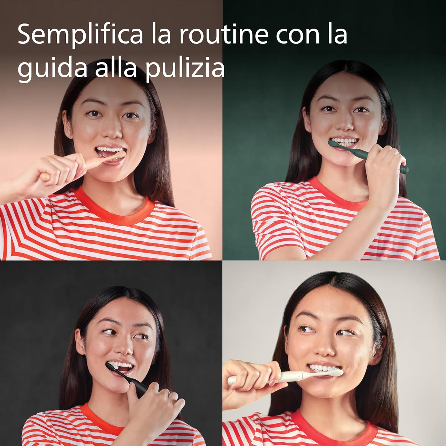 Thumbnail 1 de Spazzolino ricaricabile Philips One HY1200/26 Nero Shadow: pulizia efficace con stile