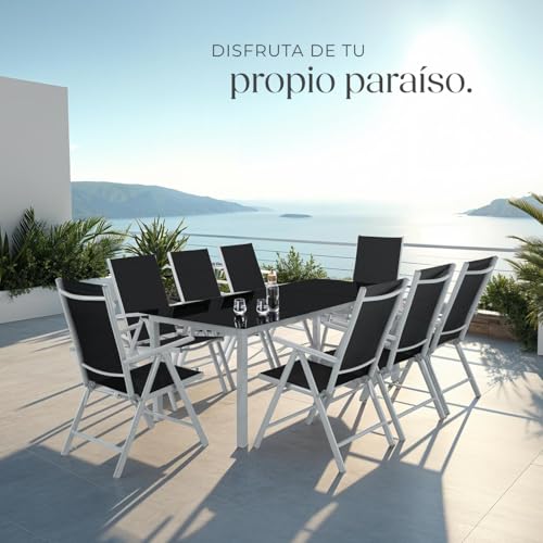 Thumbnail 8 de TecTake® Conjunto Muebles Jardín 9 Piezas ☀️ Resistente y Plegable