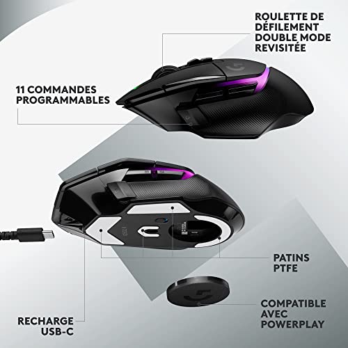 Thumbnail 6 de Logitech G502 X PLUS Lightspeed – Souris Gaming sans Fil, RGB et HERO 25K