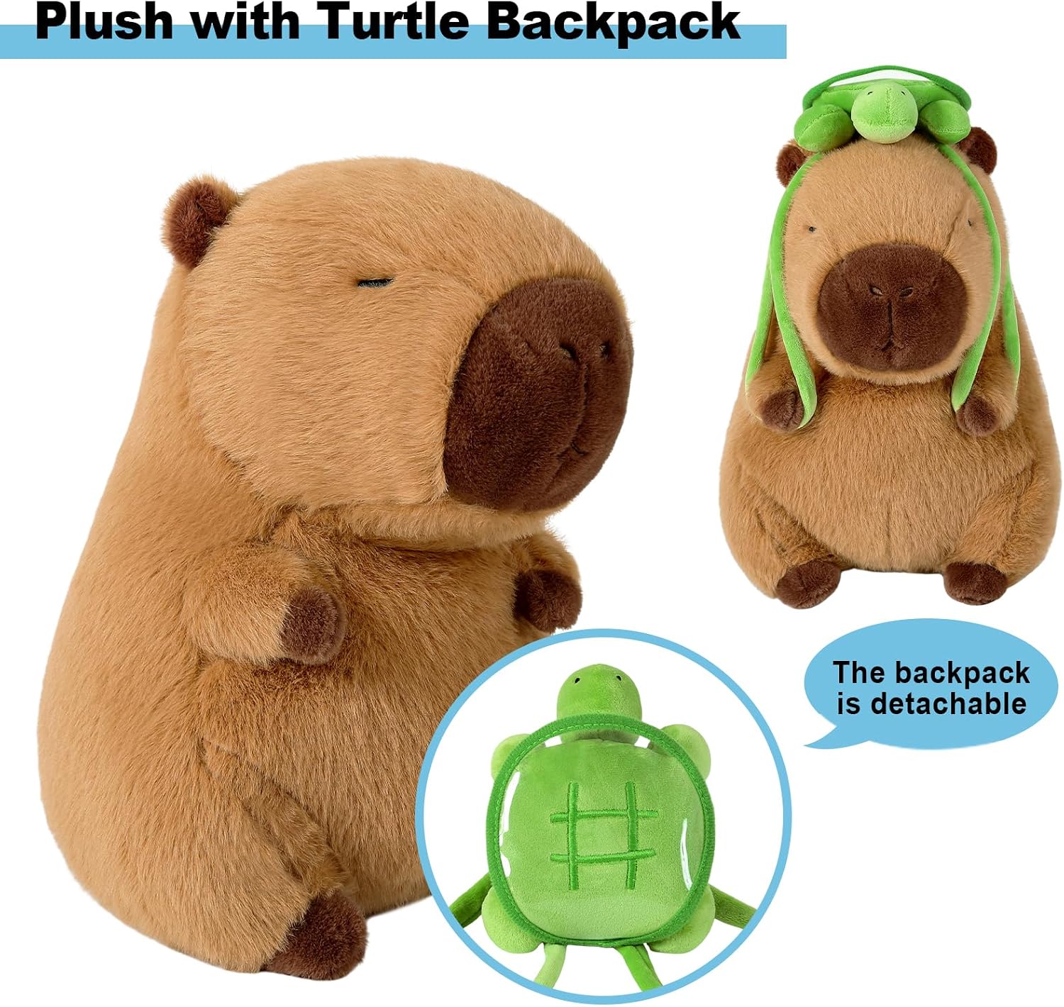 Detalle 2 de Shownicer Capybara Kuscheltier 35 cm