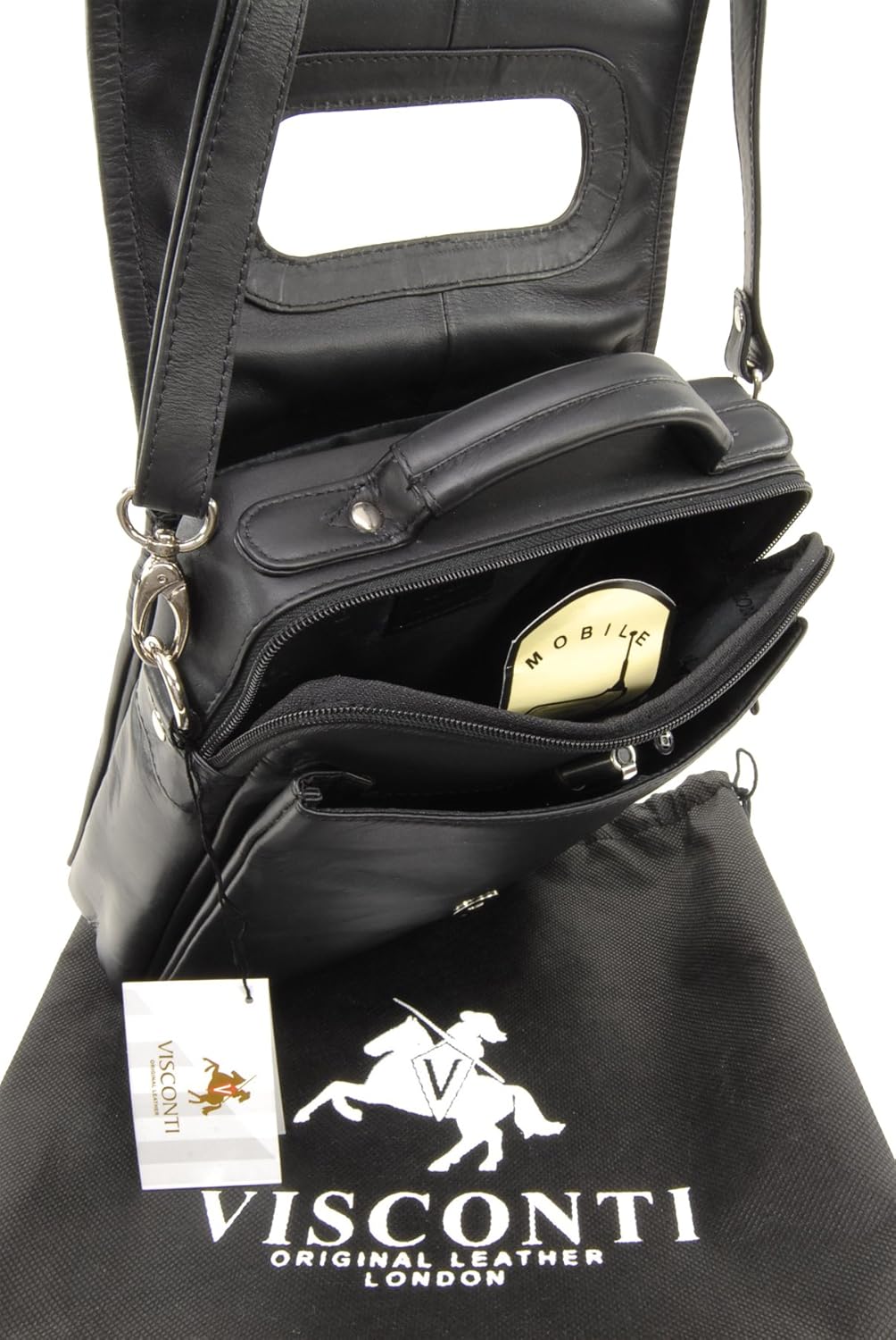 Thumbnail 4 de VISCONTI 1603 Grace women’s leather medium crossbody work bag