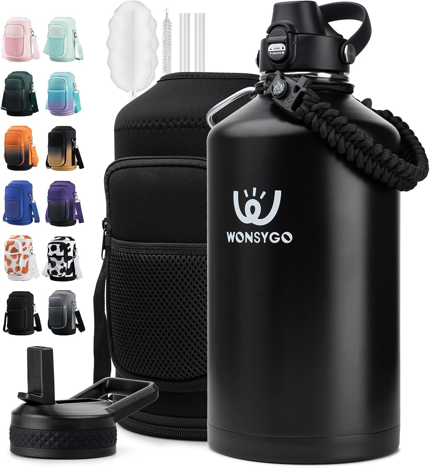 Detalle de WONSYGO Insulated Water Bottle 1 Gallon