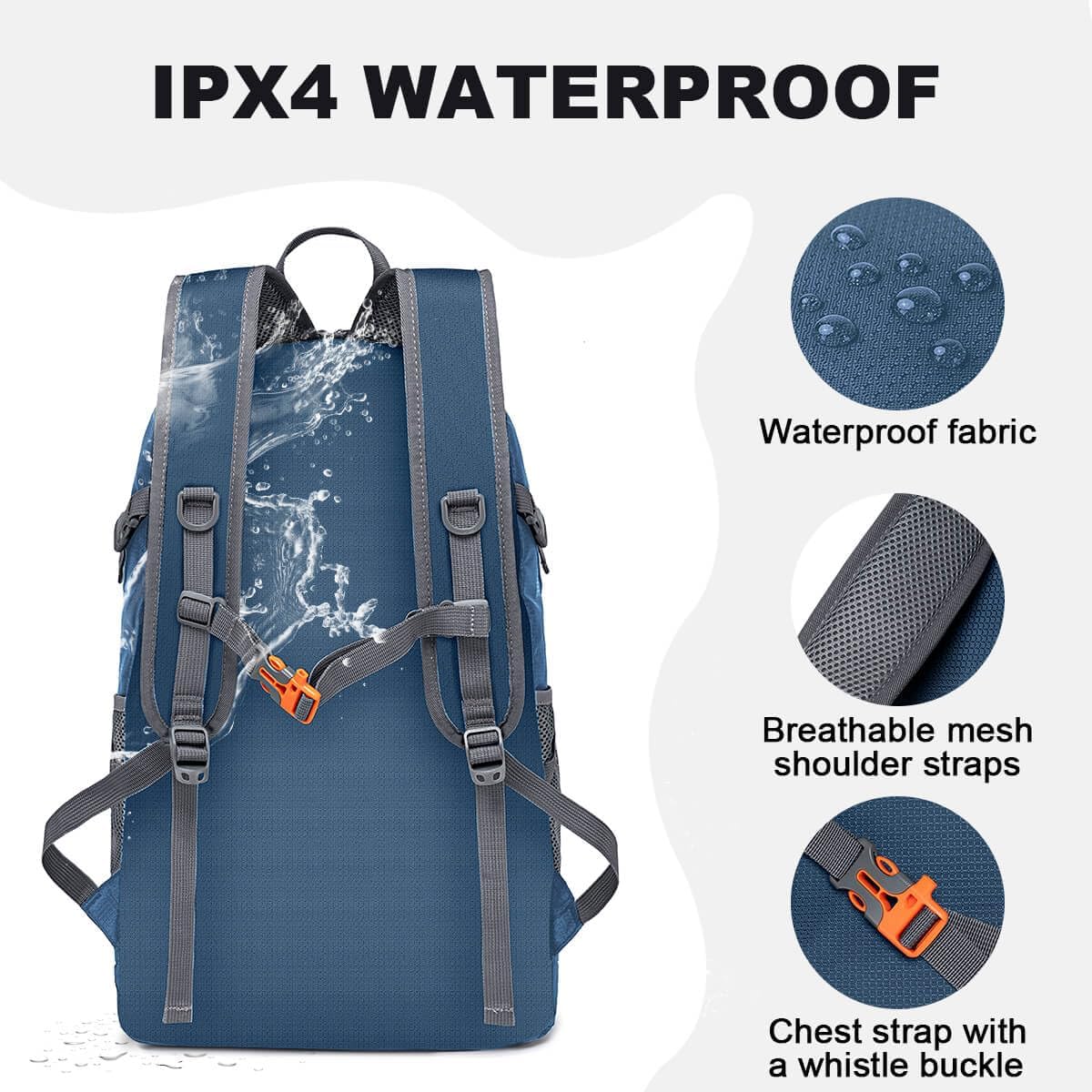 Thumbnail 3 de MIYCOO Ultra Lightweight Packable Backpack (Waterproof, 35L) for Travel, Camping, and Hiking