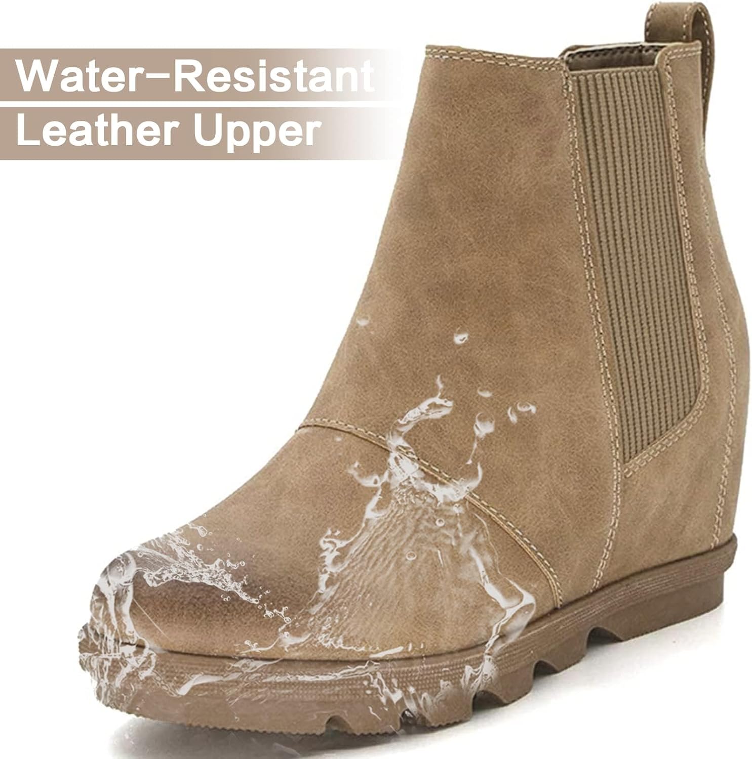 Thumbnail 5 de Athlefit Women's Wedge Boots Comfortable Ankle Booties