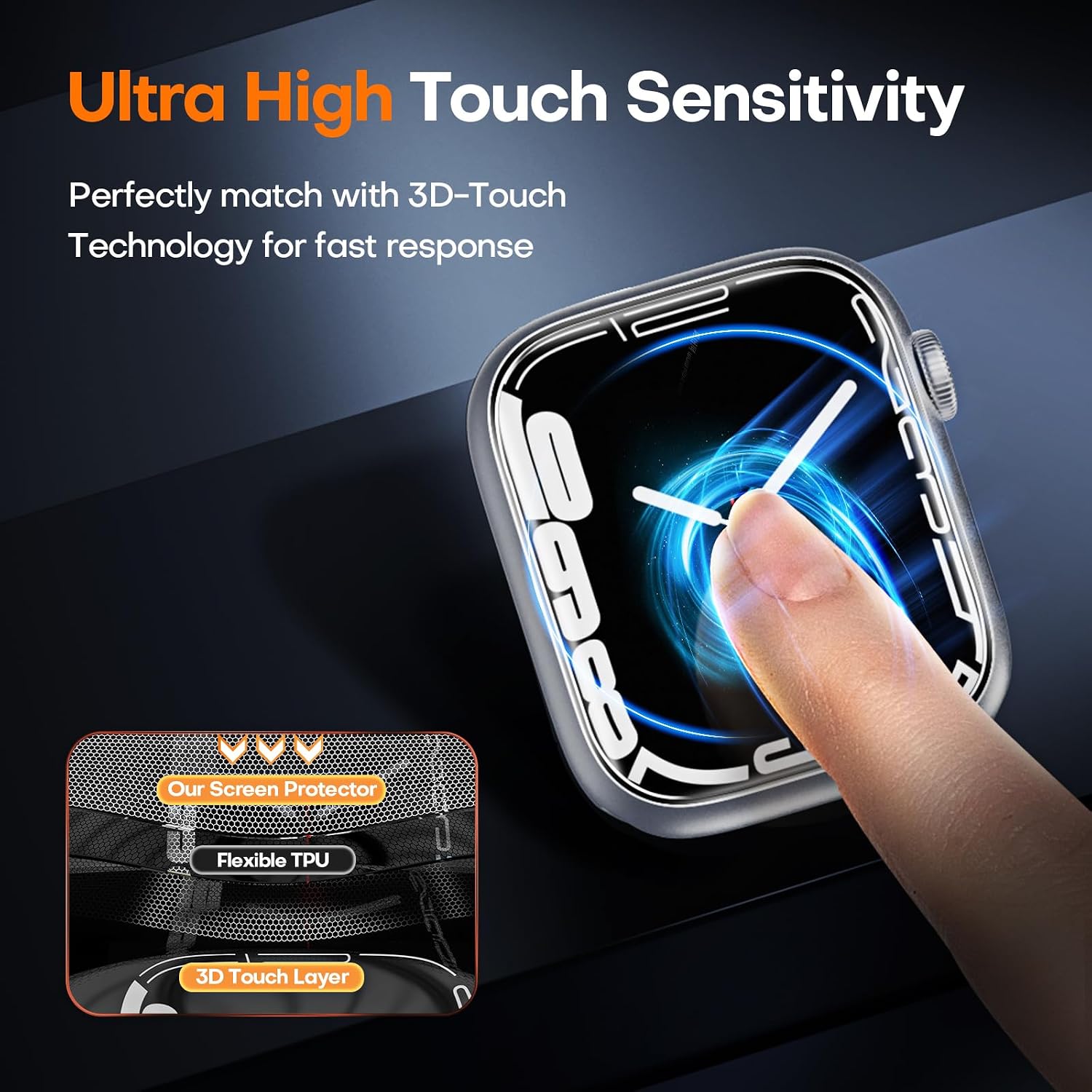 Thumbnail 3 de TOCOL Apple Watch 41mm screen protectors