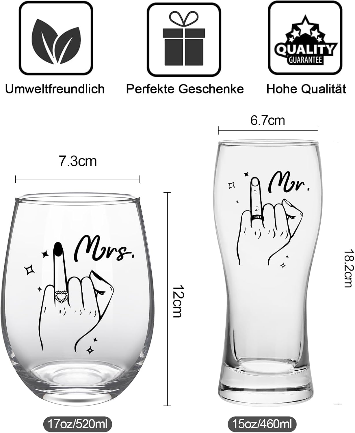 Thumbnail 6 de Joymaking Weinglas- & Bierglas Set 520 ml