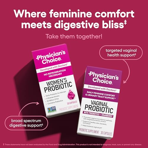 Thumbnail 6 de Physician's CHOICE Probiotics for Women – 50 Billion CFU, 6 Strains, Cranberry & Organic Prebiotics