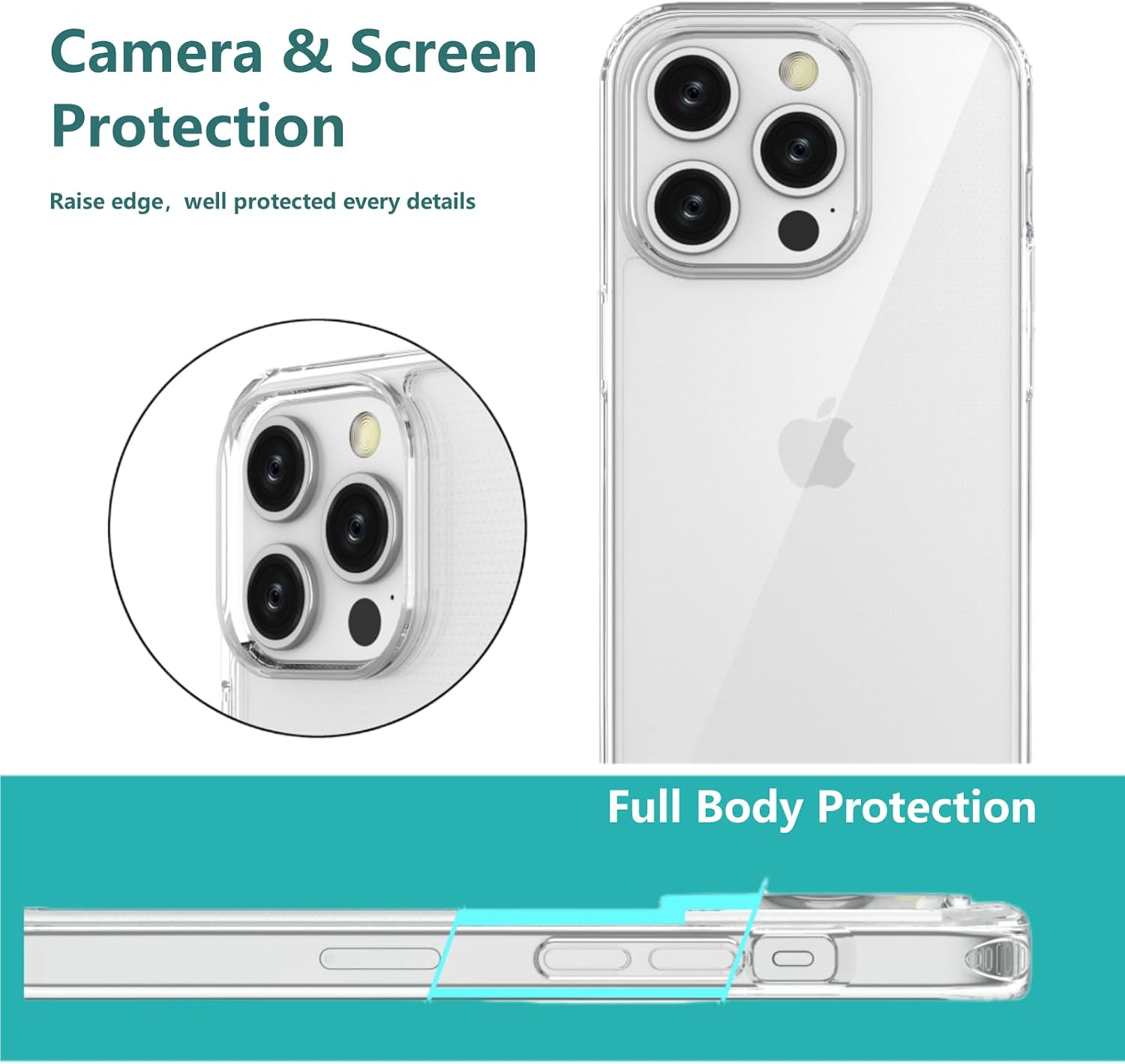 Thumbnail 2 de OLEPHY Funda Transparente con Cuerda para iPhone 15 Pro