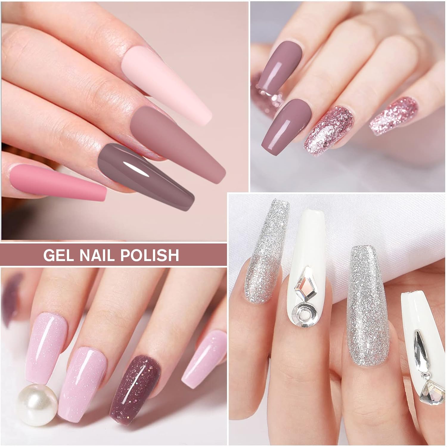 Thumbnail 5 de Shining She UV-Nagellack-Set mit 10 Farben (Glitter) – 8 ml pro Flasche, Soak-Off-Gel für LED/UV