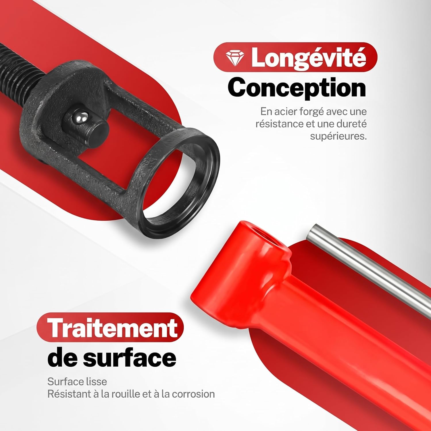 Detalle de BILITOOLS Compresseur de ressort de soupape – kit 13 outils avec pince à joint de tige et rodoirs