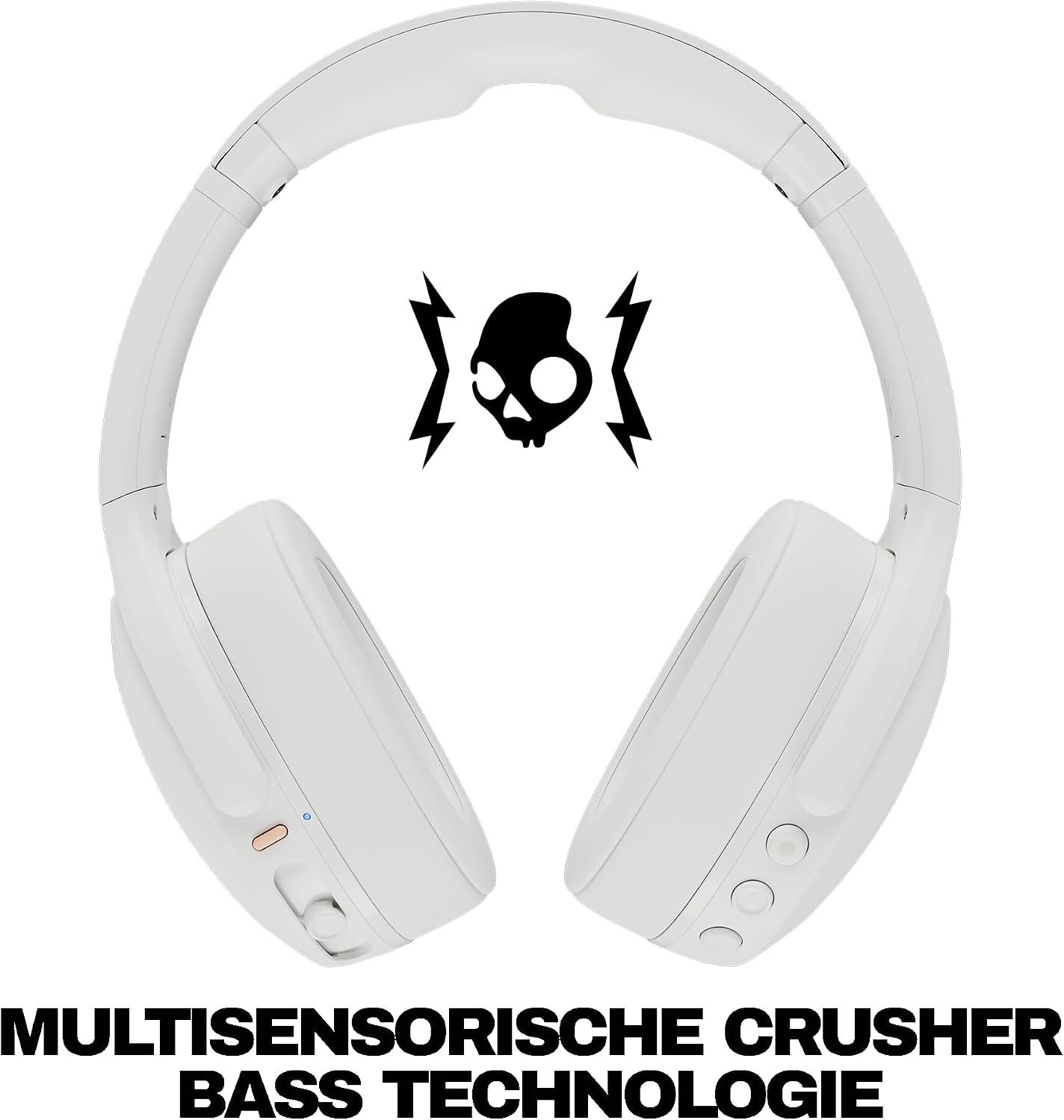 Detalle de Skullcandy Crusher Evo Wireless Over-Ear-Kopfhörer mit Sensory Bass und bis zu 40 Std. Akkulaufzeit