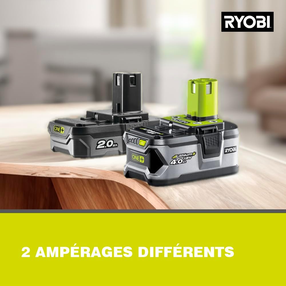 Thumbnail 2 de RYOBI R18DD2-242S Perceuse-visseuse sans fil 18V ONE+ avec 2 batteries (4,0 Ah et 2,0 Ah) et chargeur rapide