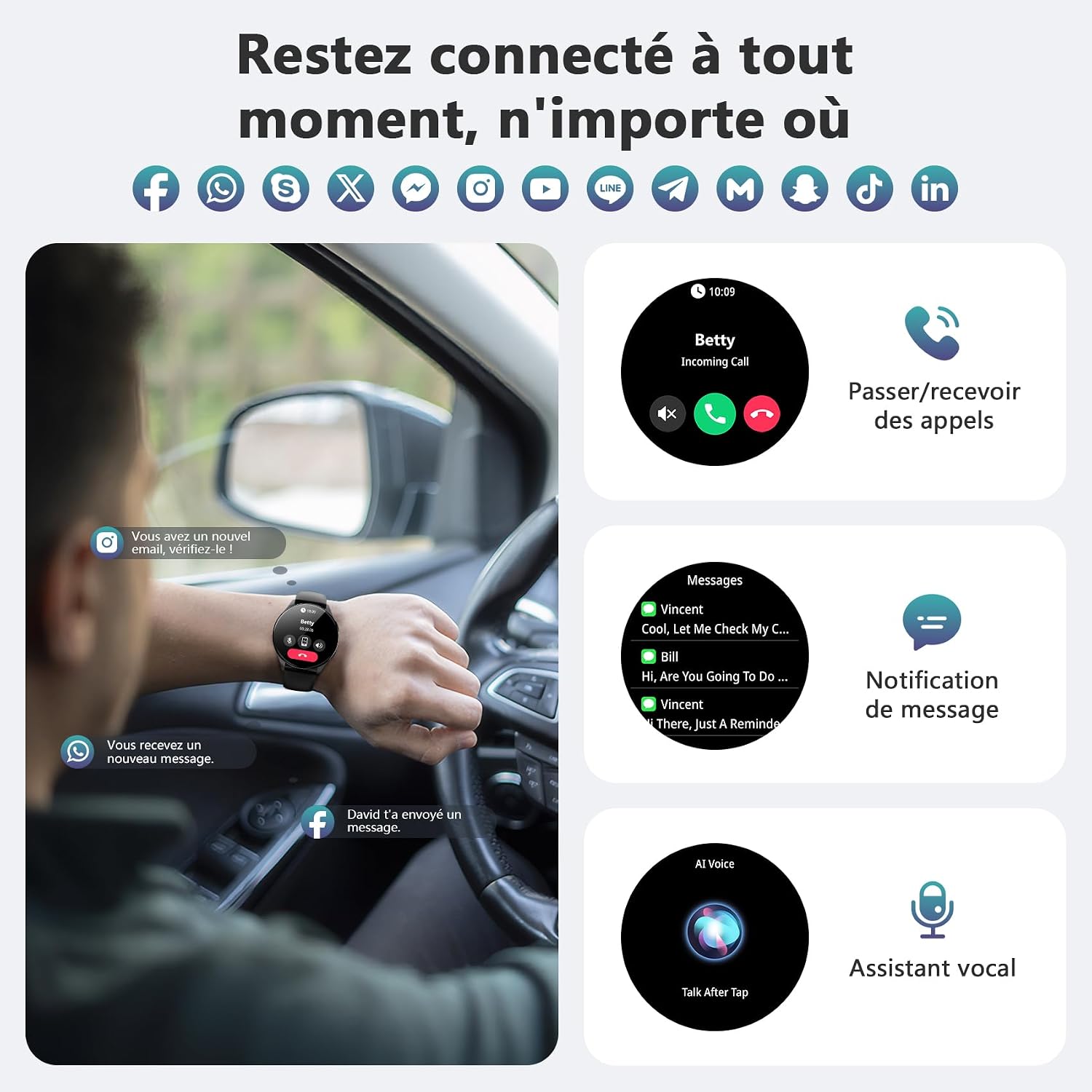 Thumbnail 2 de Blackview Montre Connectée AMOLED 1,43"