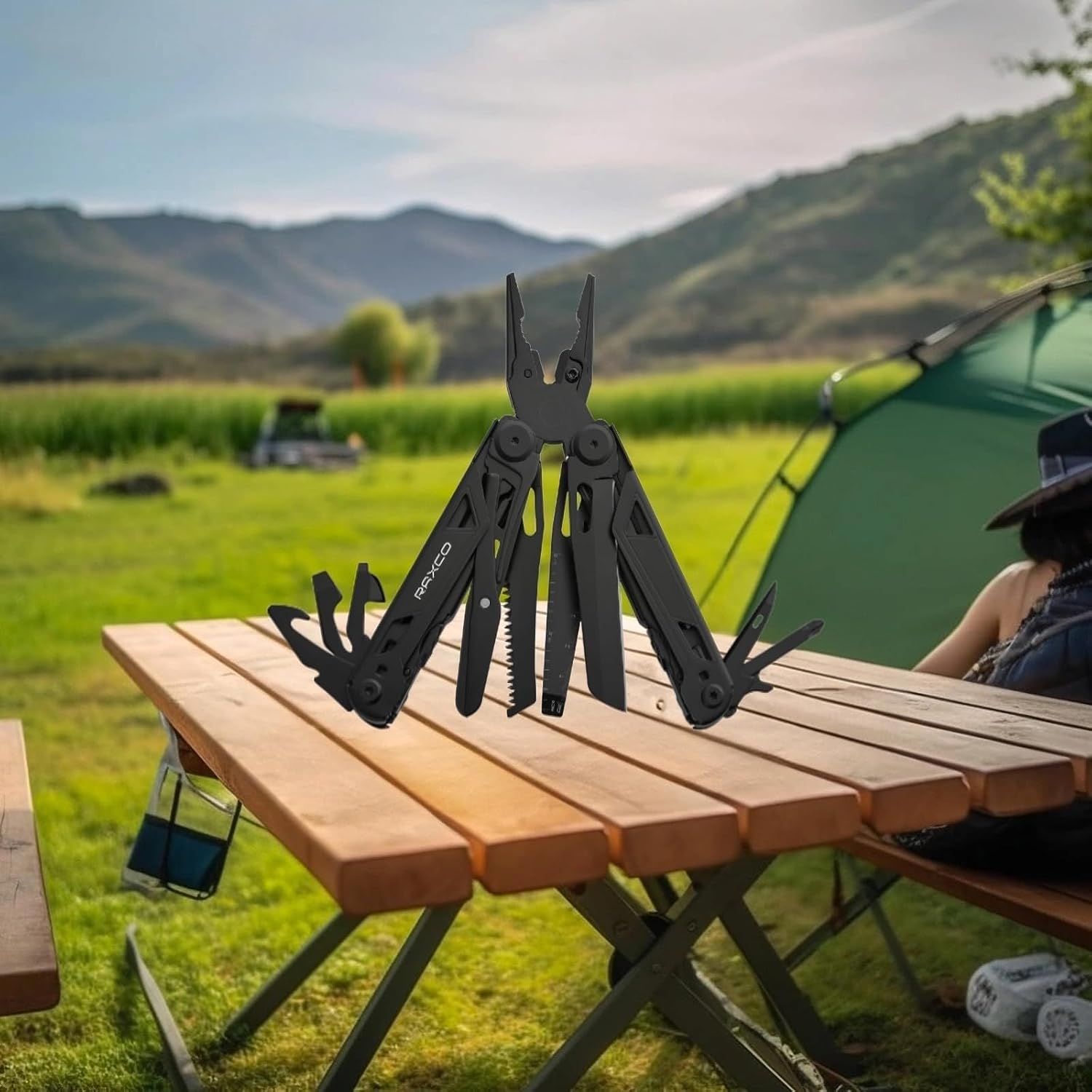 Thumbnail 2 de RAXCO 15 en 1 Outil Multifonction — Mini pince multifonction inox 660, cadeau Homme