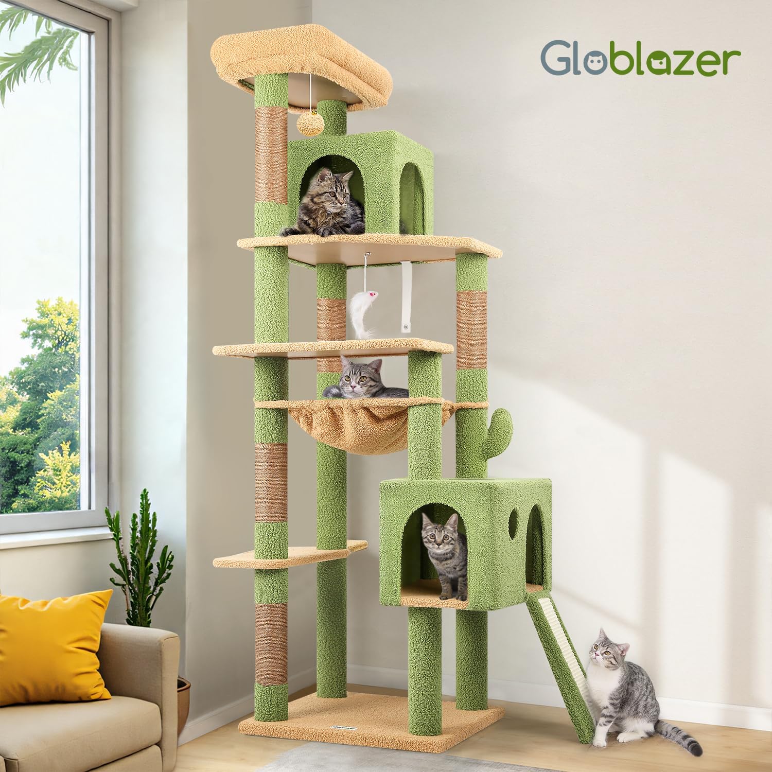 Thumbnail 6 de Globlazer Arbre à Chat Vert 178 cm F70 Pro