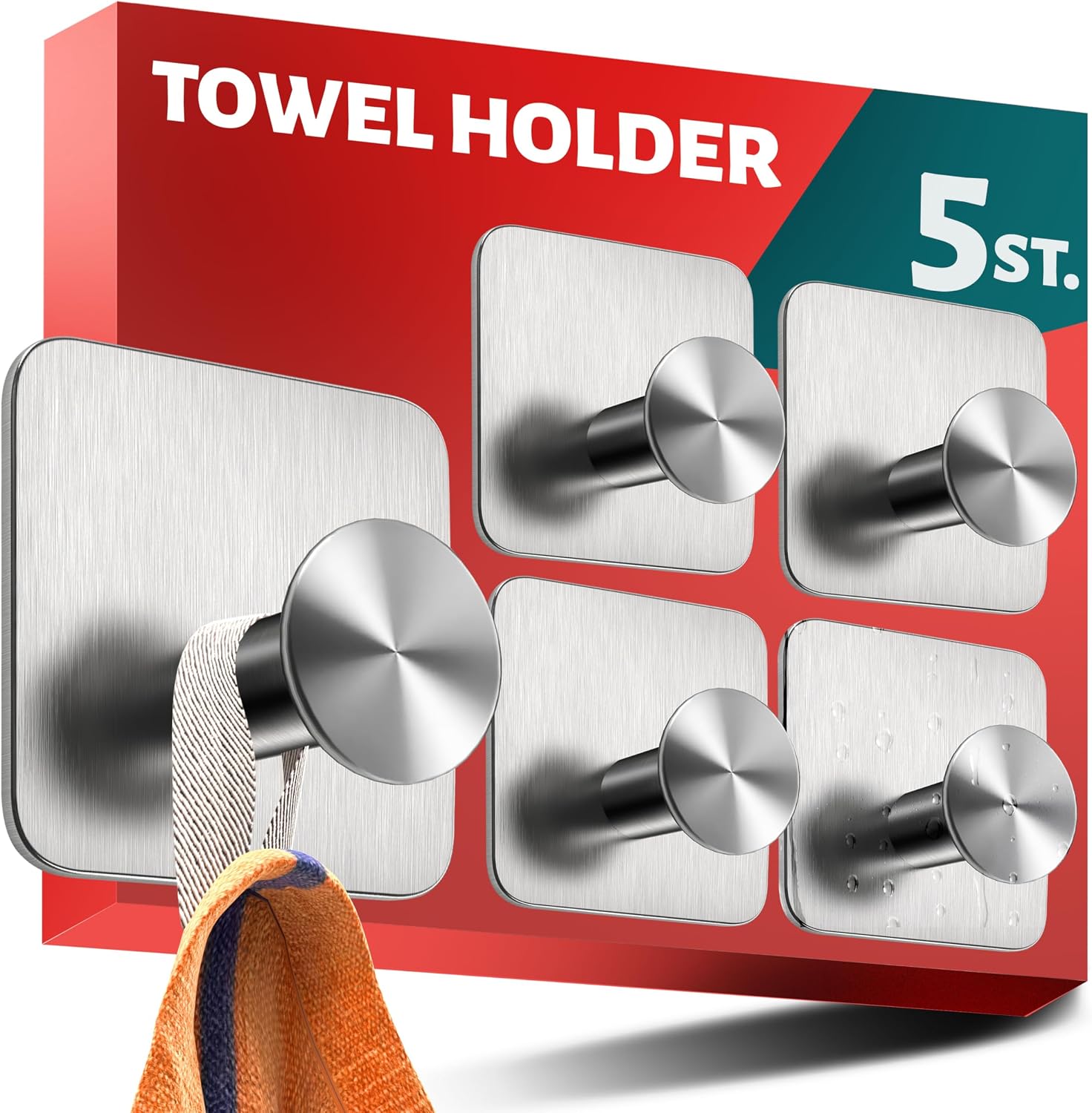 Thumbnail 6 de Menz Self Adhesive Hooks 6-pack for towels and keys 🪝