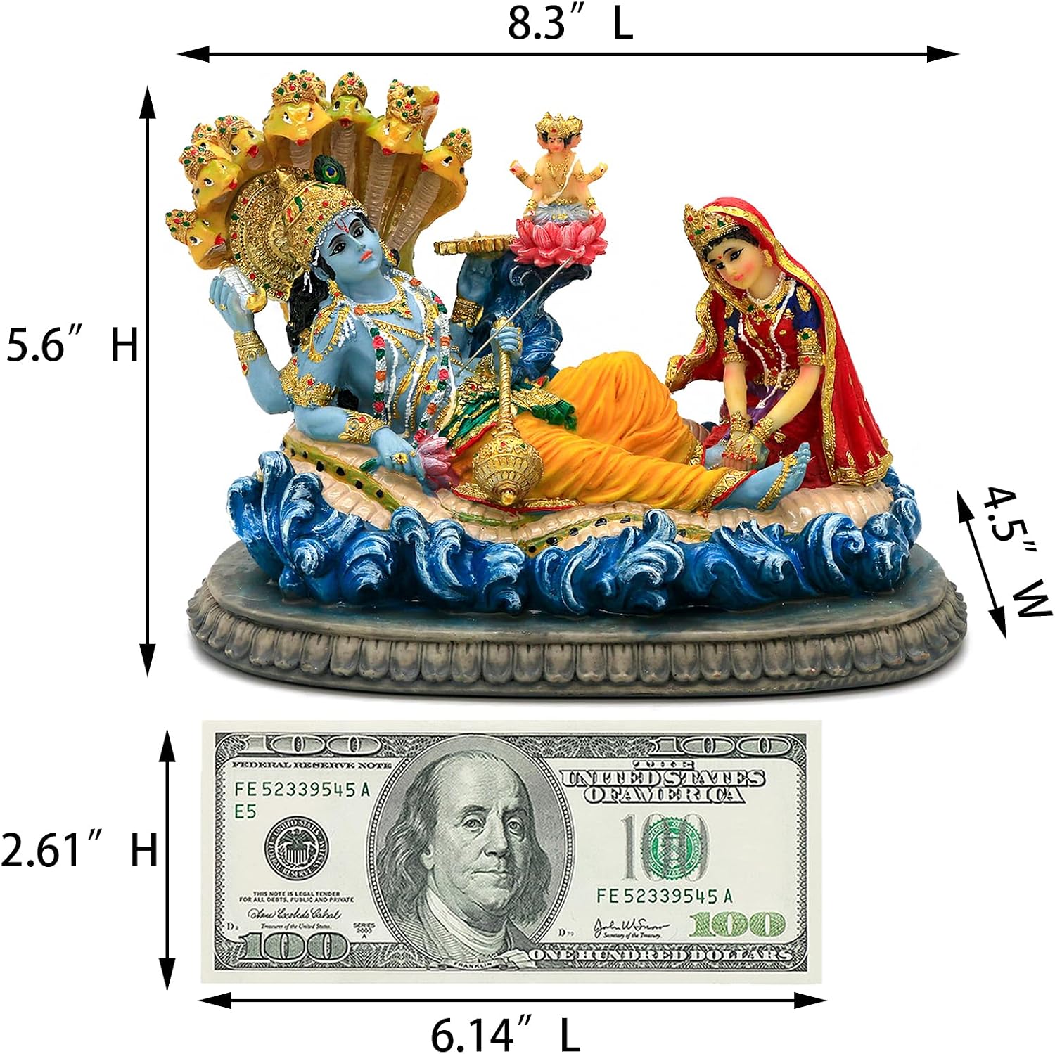 Thumbnail 5 de Statue Alikiki Vishnu 21 cm ⚜