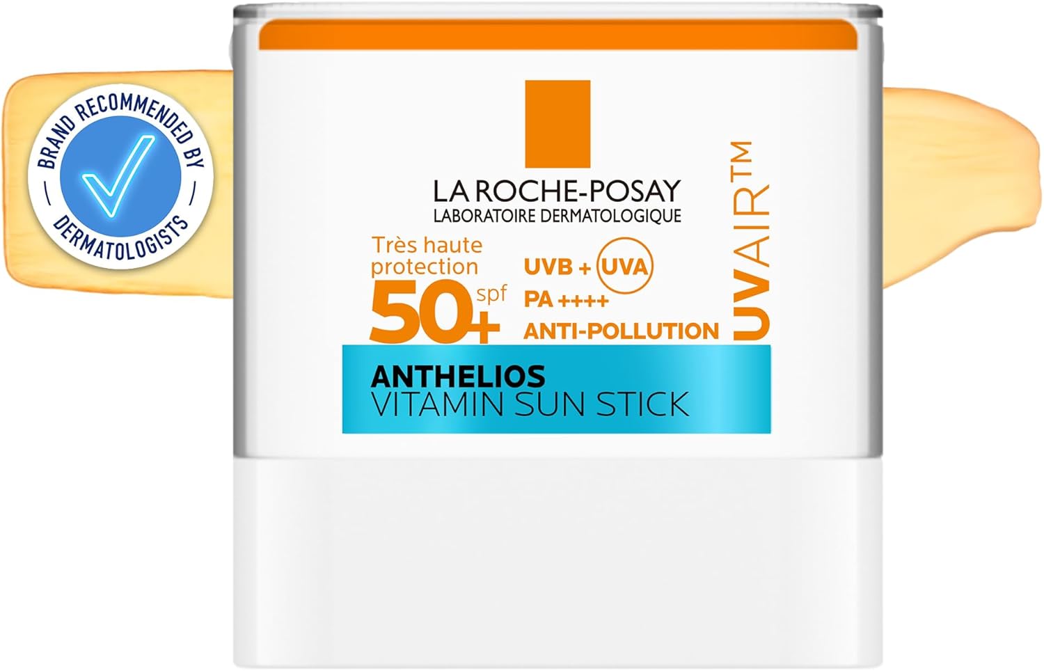 Detalle de La Roche-Posay Anthelios UVAIR Vitamin Sun Stick SPF50+ – Invisible Face Sunscreen Stick