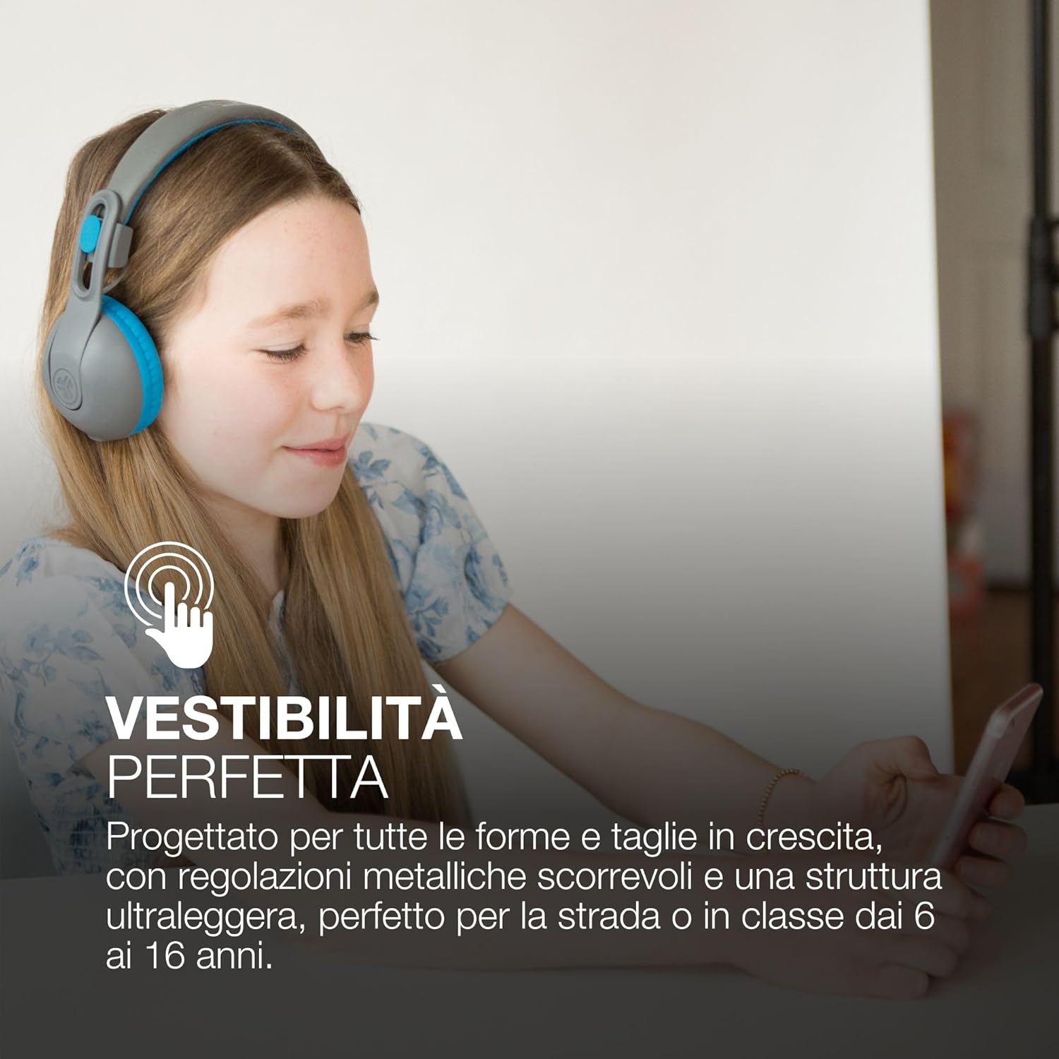 Thumbnail 6 de JLab JBuddies Studio 2 cuffie wireless per bambini Bluetooth con volume limitato e microfono