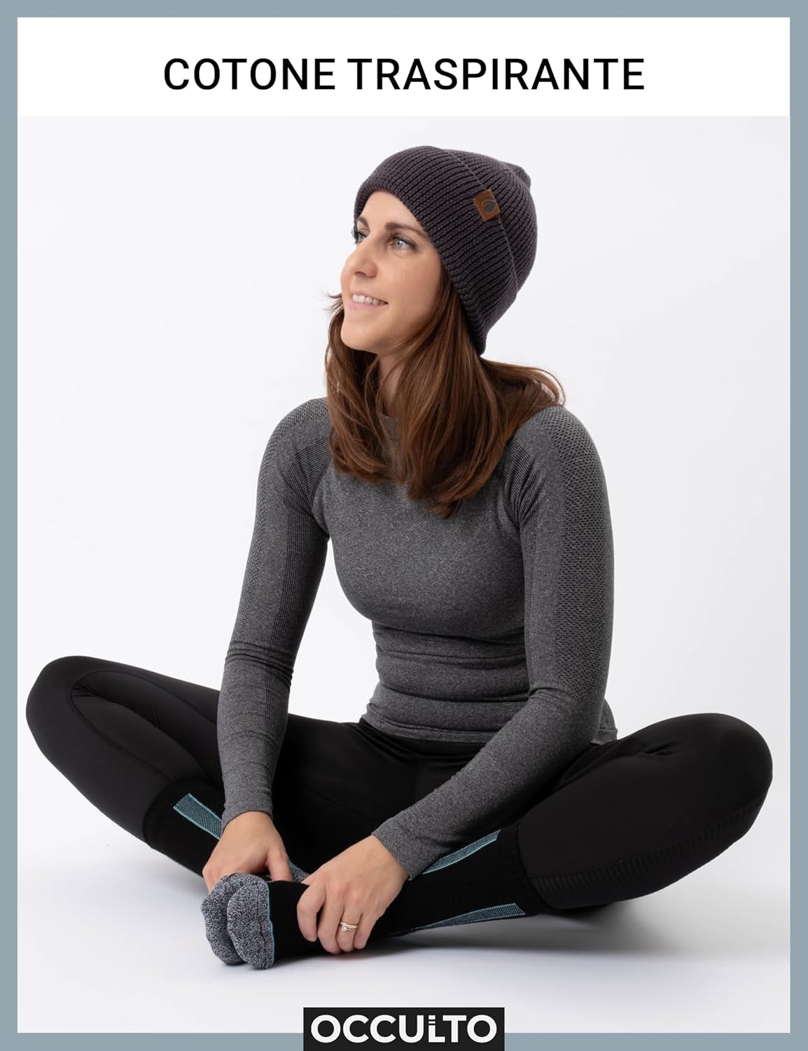 Detalle 2 de Occulto Gerlinde – 2 paia di calze trekking da donna con suola imbottita