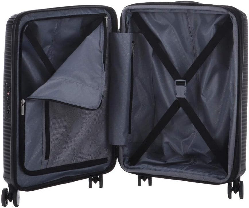 Thumbnail 1 de American Tourister Soundbox Spinner S Erweiterbares Handgepäck (55 cm) – Bass Black