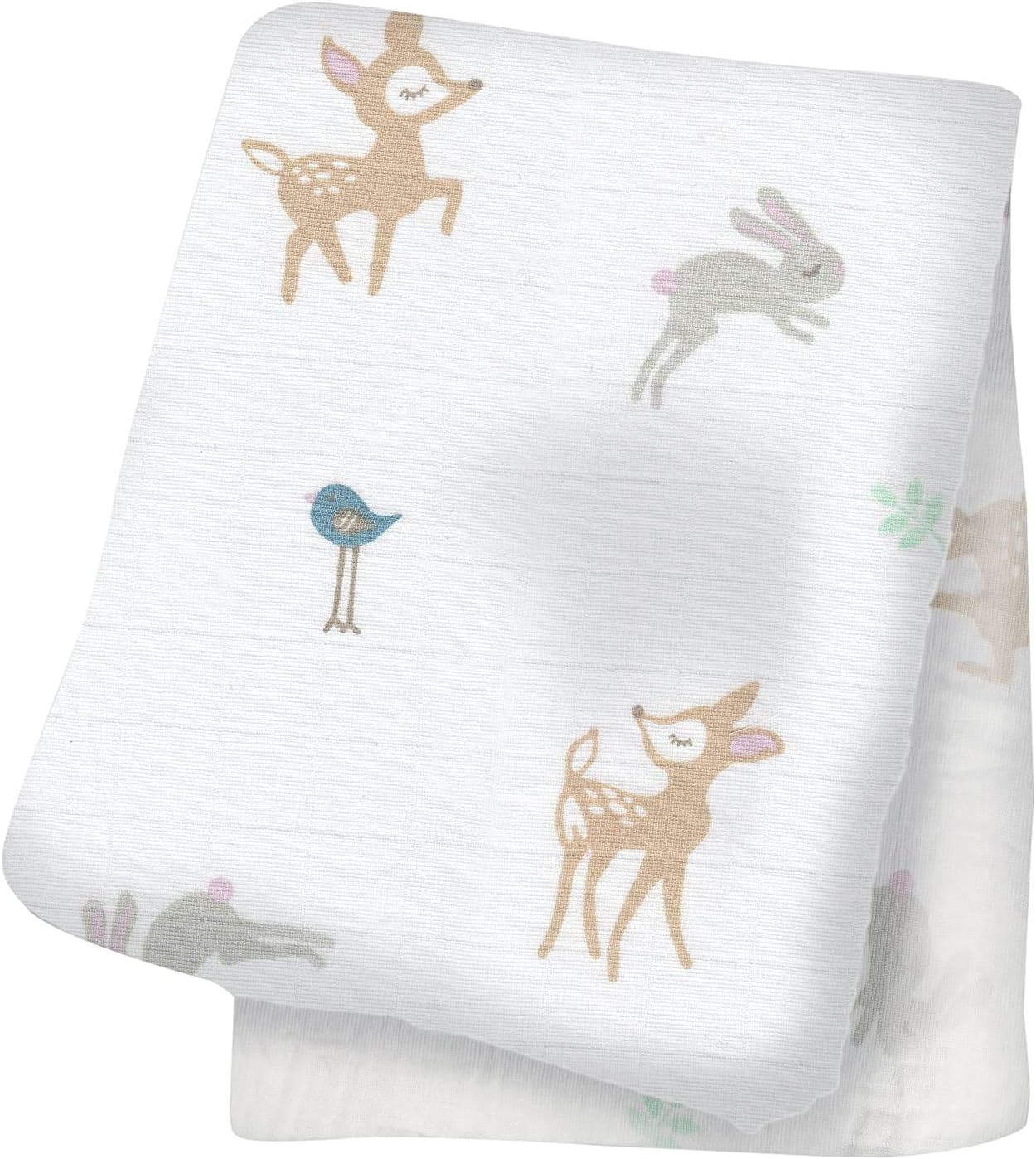 Detalle 2 de Lulujo muslin swaddle blanket, 47 in x 47 in