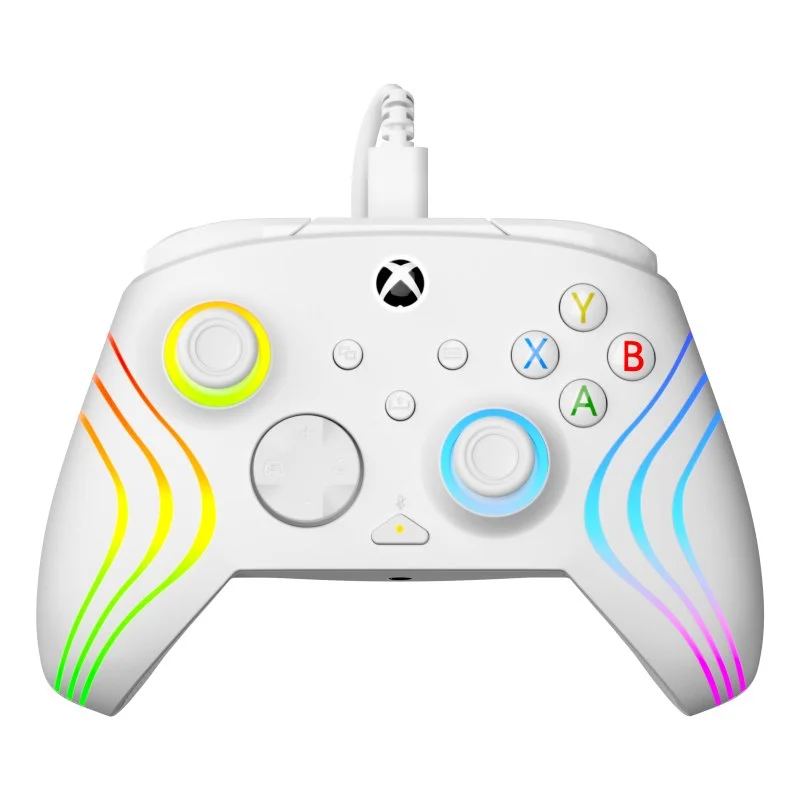 Detalle de Turtle Beach Afterglow Wave: mando con cable para Xbox Series X/One/PC en blanco