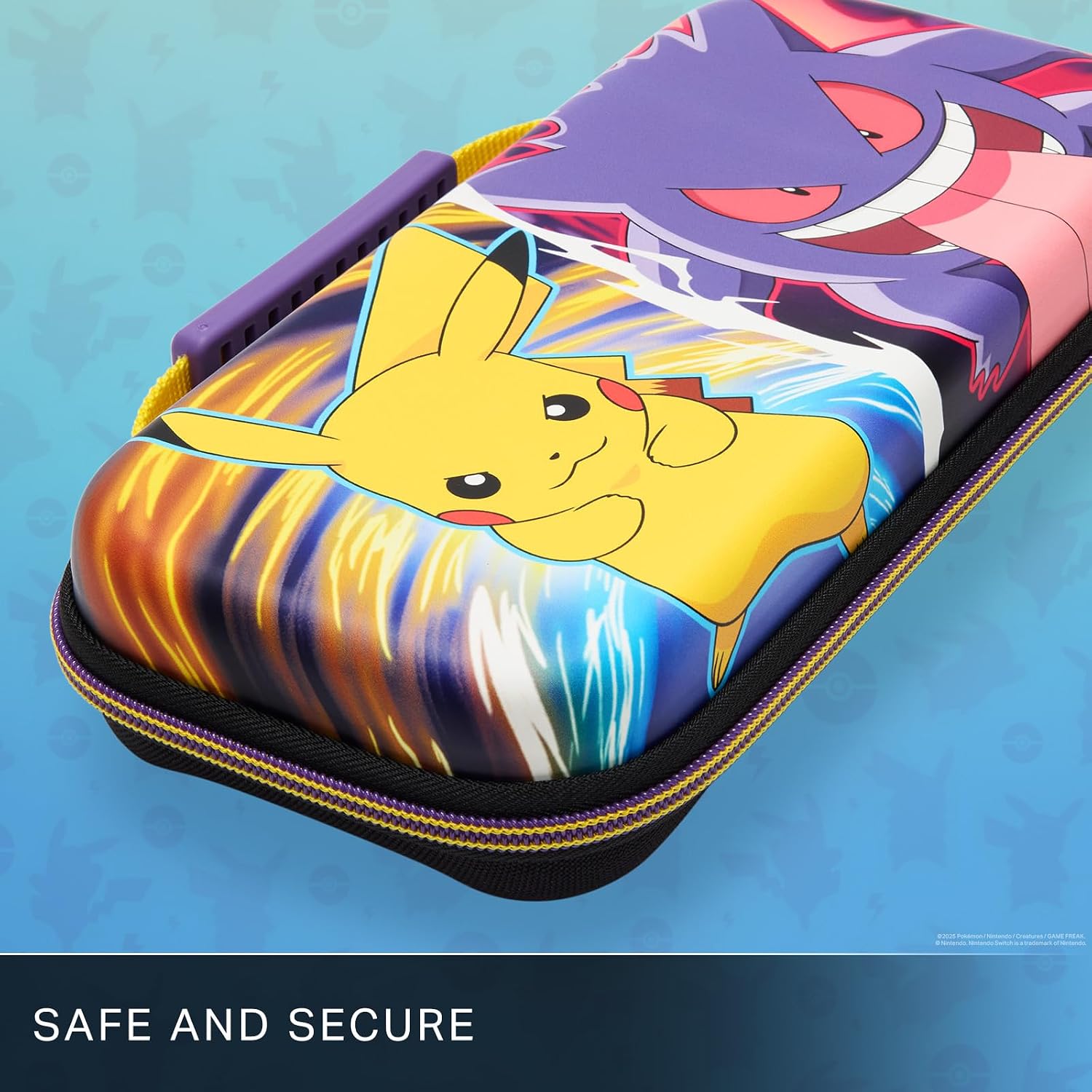 Detalle de Protection Case for Nintendo Switch Pikachu vs Gengar