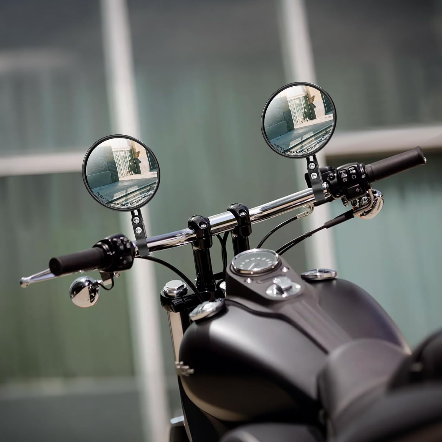 Thumbnail 6 de LOVLEX E24 Motorrad Spiegel Set – Universale 360° drehbare Lenkerendenspiegel (2er Set)