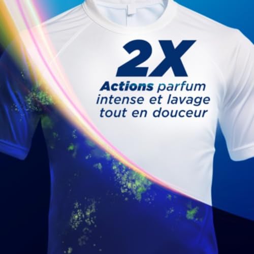 Detalle de Skip Lessive Liquide Cycle Court Intensité Max Sport Active, 39 Lavages