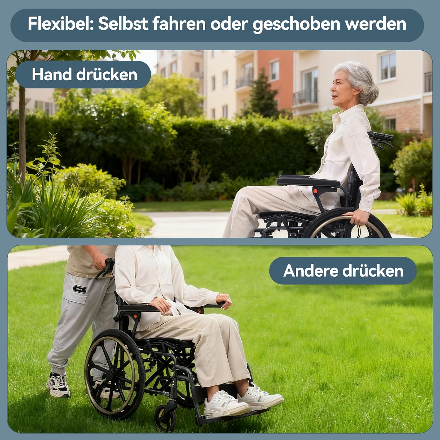 Thumbnail 6 de ByteTecpeak M4 Rollstuhl faltbar 13 kg ♿