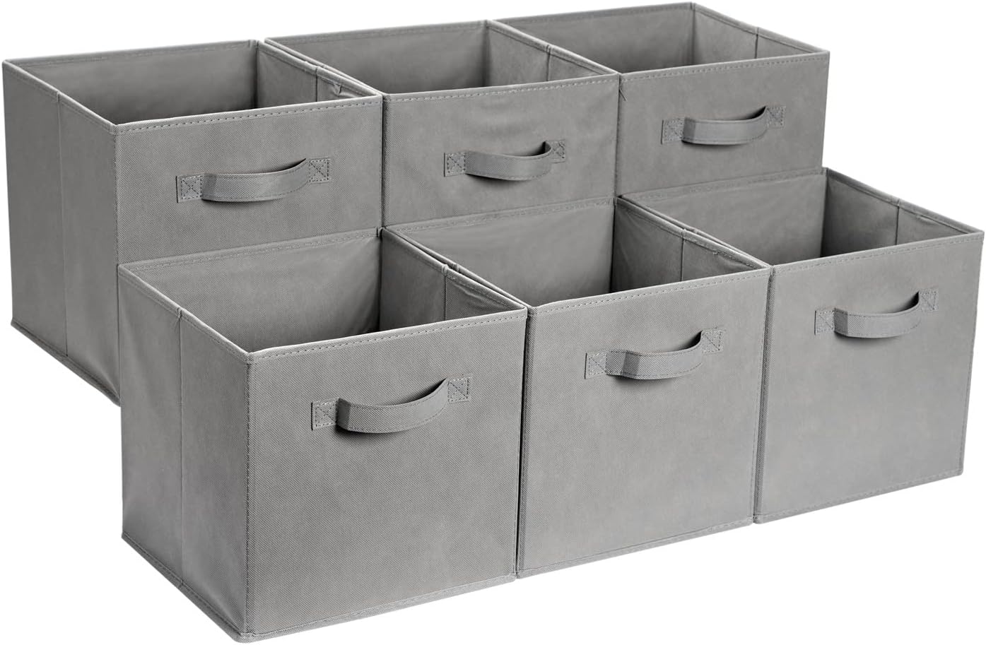 Thumbnail 6 de Amazon Basics Zusammenklappbarer Aufbewahrungswürfel aus Stoff, 6er-Set, Schwarz
