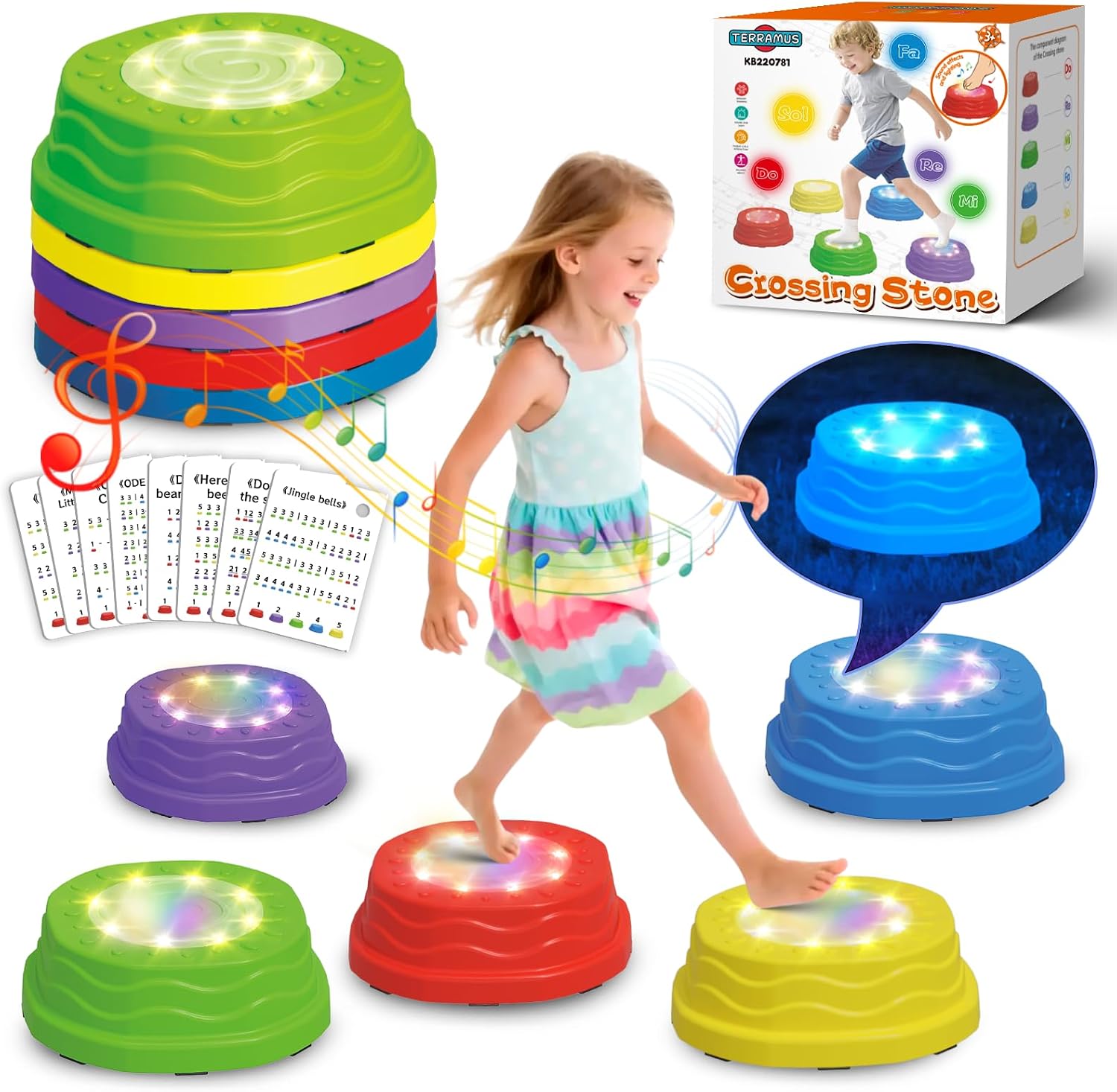 TERRAMUS stepping stones for kids, 5 PCS