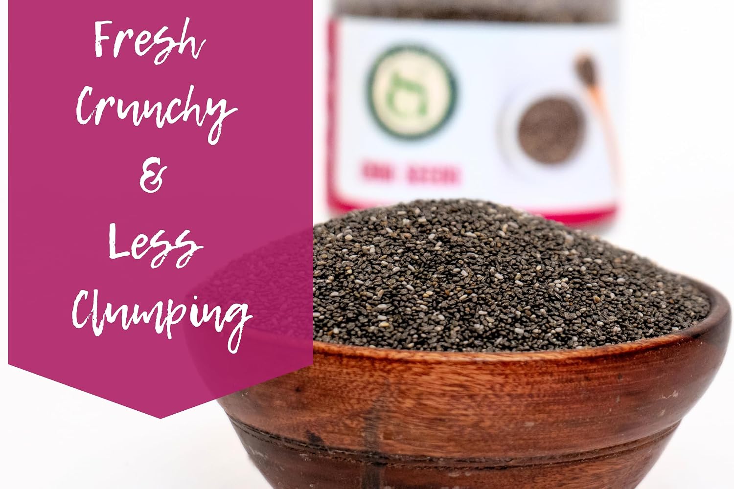 Detalle de Sown-and-Grown Chia Seeds, 12 oz, Omega-3, Non-GMO, Keto-Friendly