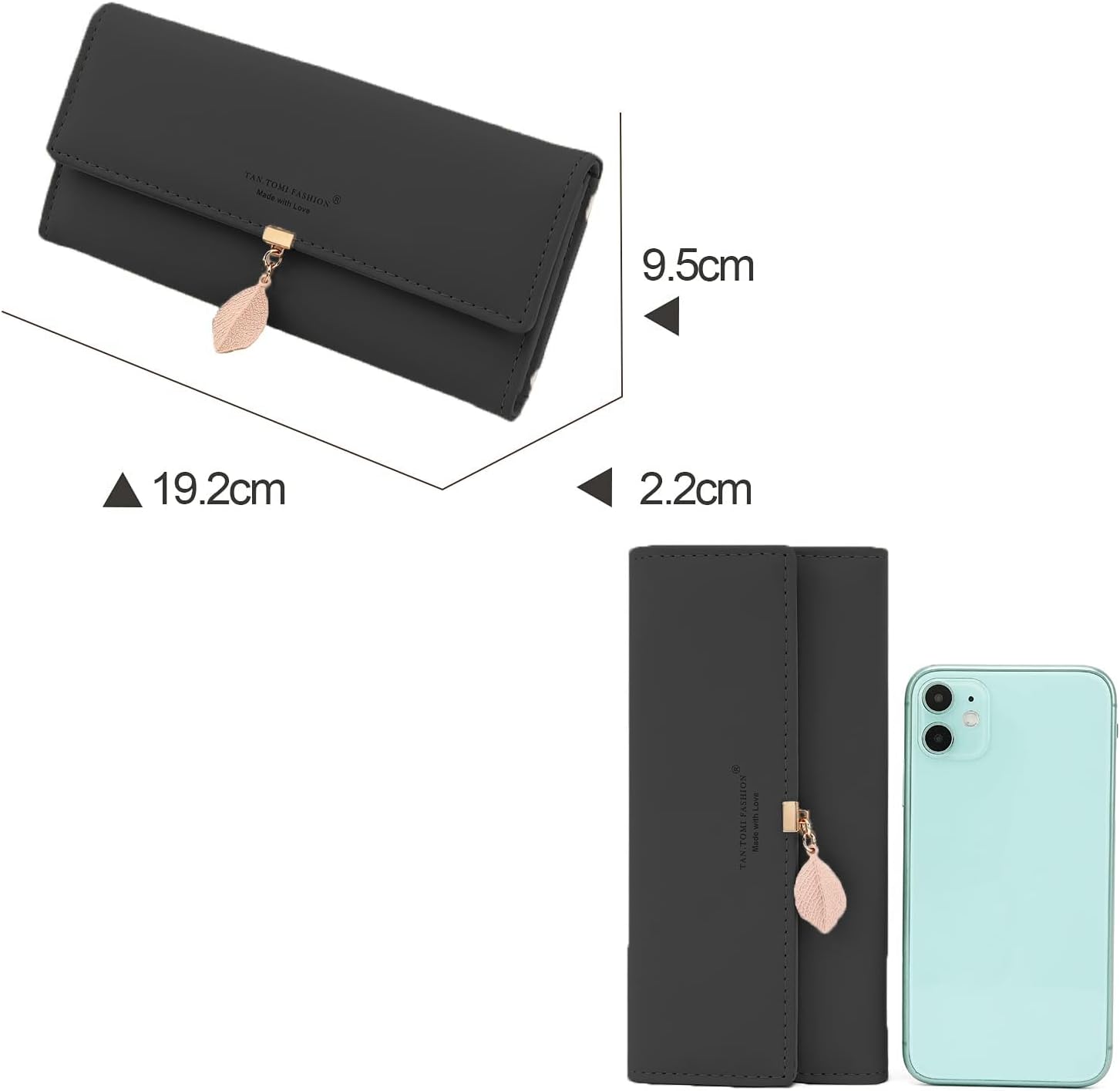 Thumbnail 1 de CALIYO Geldbeutel Damen Langformat 19 cm