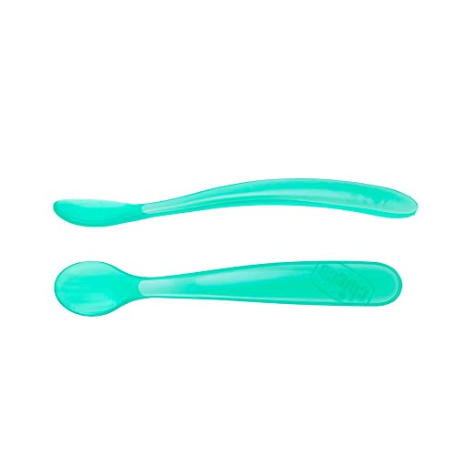 Detalle 2 de Chicco Cucharas de Silicona para Bebé, Suaves y Ergonómicas