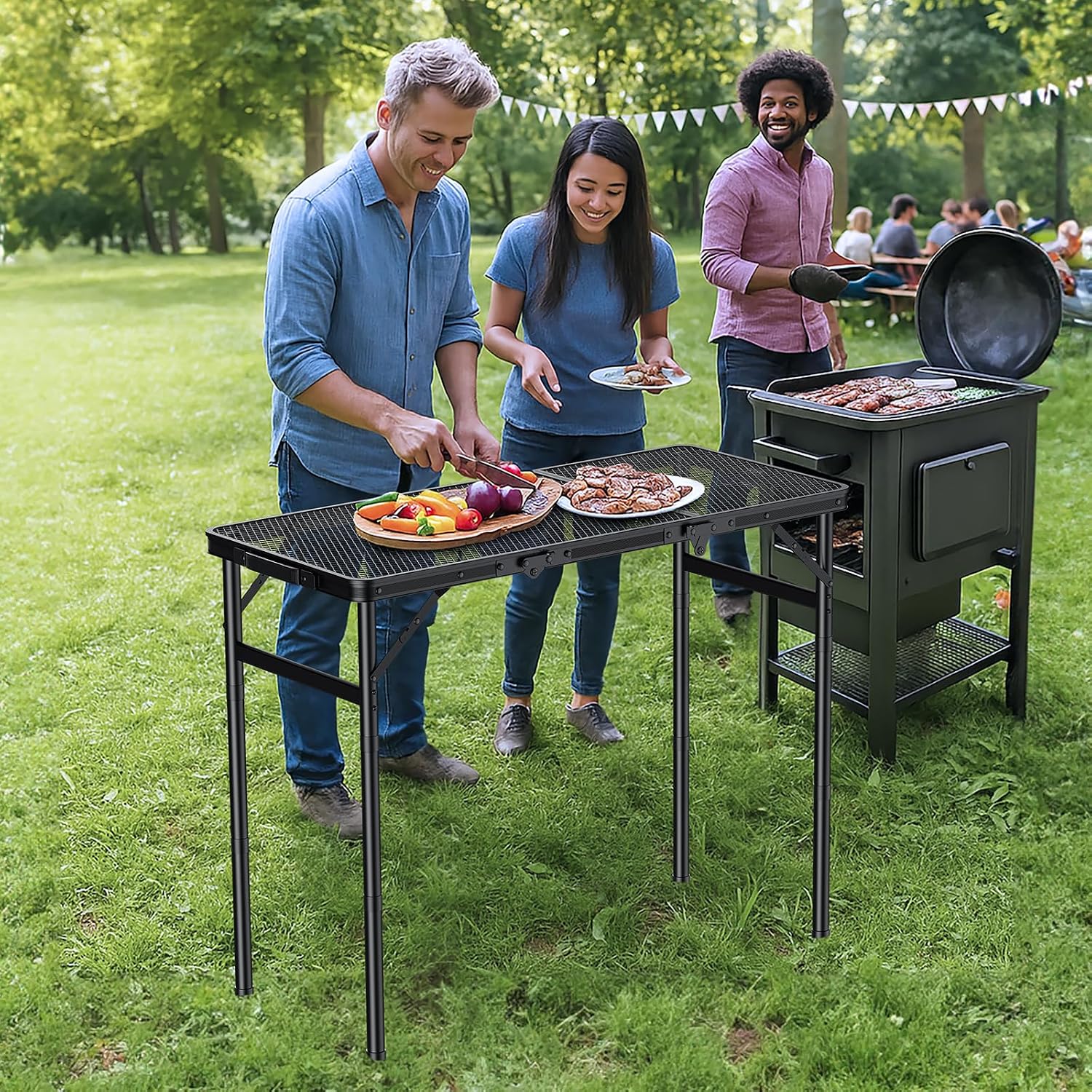 Detalle de Diceaynico Folding Camping Table, 3-Fold