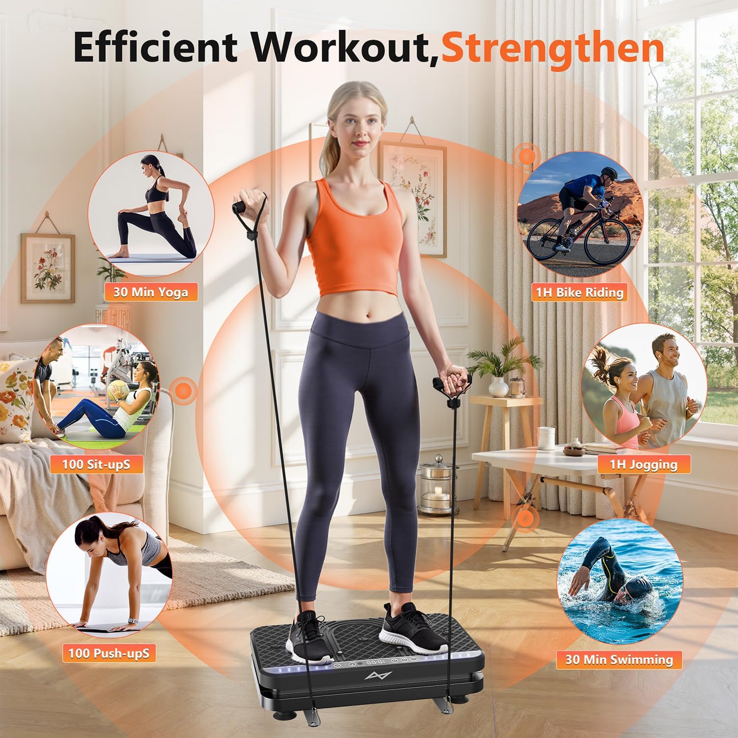 Detalle 2 de AXV Vibration Plate Fitness Platform