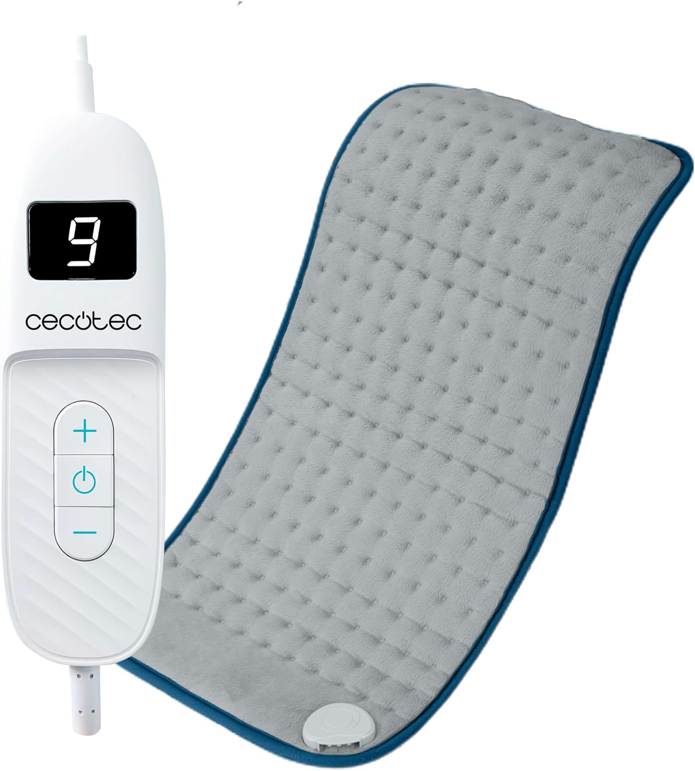 Detalle de Cecotec HeatConfort 6000 ThermalPad : coussin chauffant 30 x 60 cm avec 9 niveaux et minuterie 2 h