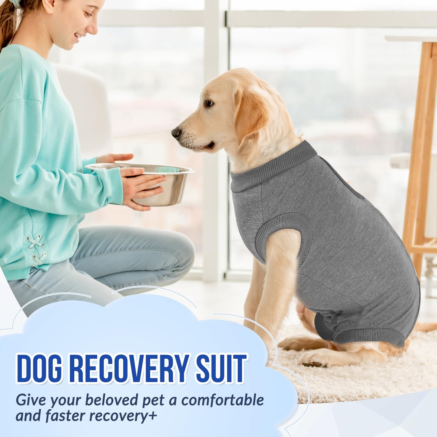 Thumbnail 6 de Eyein Dog Surgery Recovery Suit XXL — Adjustable, Comfortable Post-Surgery Onesie
