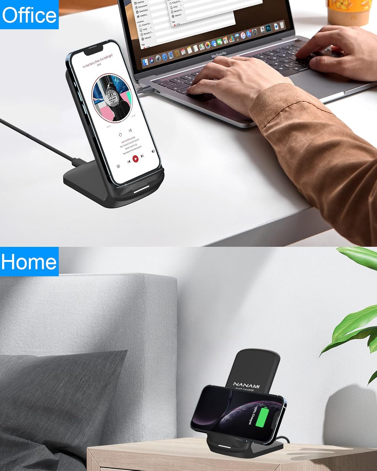Thumbnail 6 de NANAMI Dual-Coil Wireless Charging Stand (15W) for Samsung & iPhone